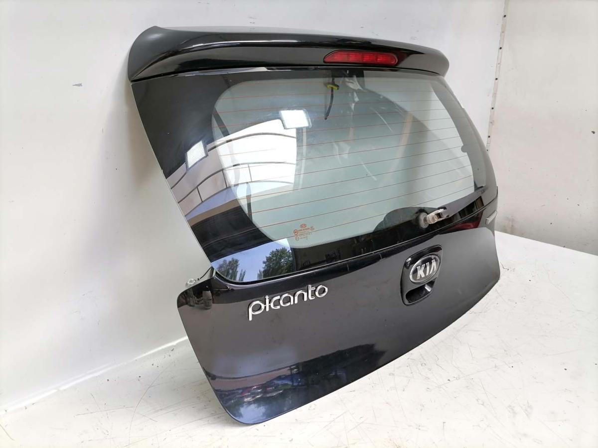 Kia Picanto TA original Heckklappe mit Heckscheibe Z1 Galaxy Black Bj.2014